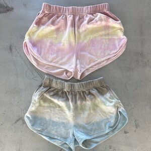 Wild Fable Pastel Tie-Dye Athletic Shorts Set